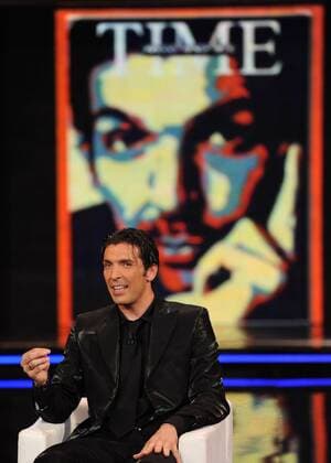 Torwart Gianluigi Buffon (Italien Juventus Turin) zu Gast in der Late Night Show Chiambretti Night -  Fußball Herren Chiambretti Night 2009, Serie A 2008 2009, 1. Liga, Juventus Turin, Juve Einzelbild Mailand
