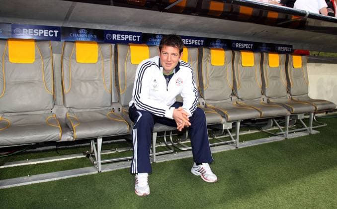 Psychologe Philipp Laux (Bayern) Fußball EC 1 Herren Champions League 2008 2009, FC Bayern München Einzelbild München Freude,