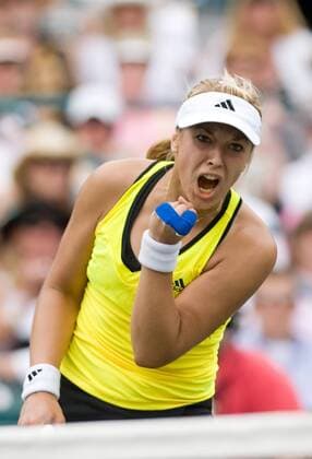 Sabine Lisicki (Deutschland) - - ZUMAa55 Tennis Damen Family Circle Cup 2009, WTA Tour, Finale Einzelbild Charleston Freude, Begeisterung,