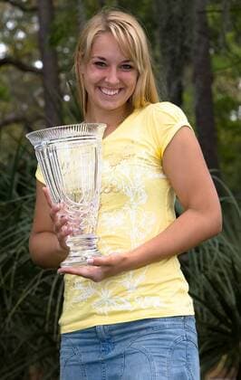 Sabine Lisicki (Deutschland) - Siegerin des Family Circle Cup 2009 - - ZUMAa55 Tennis Damen Family Circle Cup 2009, WTA Tour, Finale Einzelbild Charleston Freude,