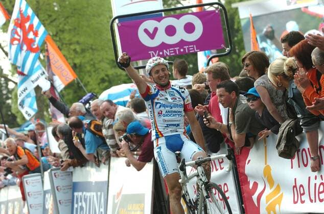 Davide Rebellin (Italien Diquigiovanni Androni) - Sieger bei La Fleche Wallonne 2009 -  Radsport Herren La Fleche Wallonne 2009, Wallonischer Pfeil, Straßenradsport, Straße, Rad, Gruppe Charleroi - Huy Freude,
