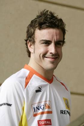 Fernando Alonso (Spanien Renault) Motorsport Grand Prix Herren Großer Preis von Bahrain 2009, Formel 1 Weltmeisterschaft, F1, F, GP, WM Porträt Manama Sakhir