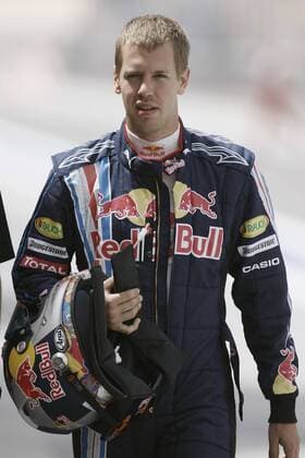 Sebastian Vettel (Deutschland Red Bull) Motorsport Grand Prix Herren Großer Preis von Bahrain 2009, Formel 1 Weltmeisterschaft, F1, F, GP, WM, Freies Training Einzelbild Manama Sakhir