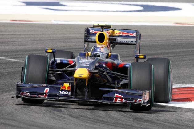 Sebastian Vettel (Deutschland Red Bull) in seinem Boliden Motorsport Grand Prix Herren Großer Preis von Bahrain 2009, Formel 1 Weltmeisterschaft, F1, F, GP, WM, Freies Training Einzelbild Manama Sakhir