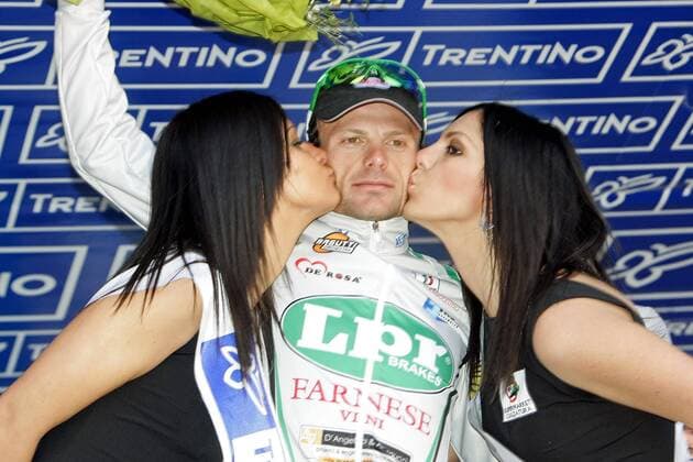 Danilo di Luca (Italien LPR) - Etappensieger der 4. Etappe des Giro del Trentino 2009 von Sillian nach Pejo Fonti Radsport Herren Giro del Trentino 2009, Straßenradsport, Straße, Rad Gruppe 4. Etappe: Sillian - Pejo Fonti