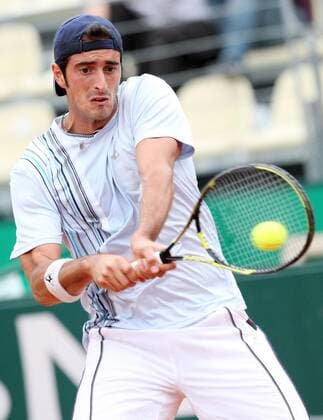Potito Starace (Italien) - (Lpag015) Tennis Herren Internazionali BNL d Italia 2009, dItalia, ATP Tour, Masters Series, Pressekonferenz, Pressetermin, Einzelbild Rom Dynamik,