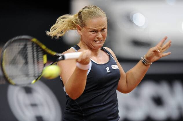 Anna Lena Groenefeld (Deutschland) Tennis Damen Porsche Grand Prix 2009, WTA Tour Einzelbild Stuttgart Dynamik,