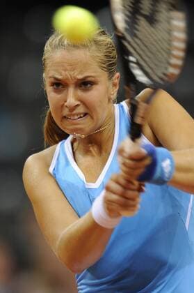 Sabine Lisicki (Deutschland) Tennis Grand Prix Damen Porsche Grand Prix 2009, WTA Tour, Einzelbild Stuttgart Dynamik, Anstrengung,