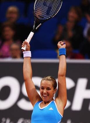 Sabine Lisicki (Deutschland) jubelt Tennis Grand Prix Damen Porsche Grand Prix 2009, WTA Tour, Einzelbild Stuttgart Freude,