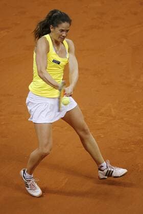 Patty Schnyder (Schweiz) Tennis Grand Prix Damen Porsche Grand Prix 2009, WTA Tour, Einzelbild Stuttgart Dynamik,