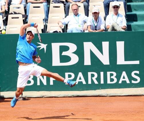 Novak Djokovic (Serbien) - (Lpag127) Tennis Herren Internazionali BNL d Italia 2009, ATP Tour, Masters Series Einzelbild o0 dItalia Rom Dynamik,