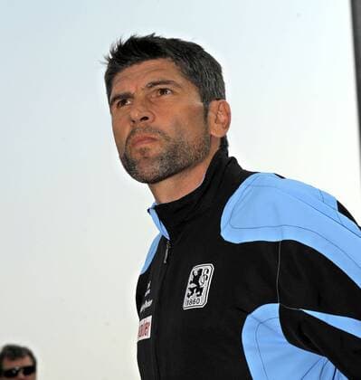 Trainer Uwe Wolf (1860) Fußball 2. BL Herren Saison 2008 2009, TSV 1860 München Porträt Augsburg