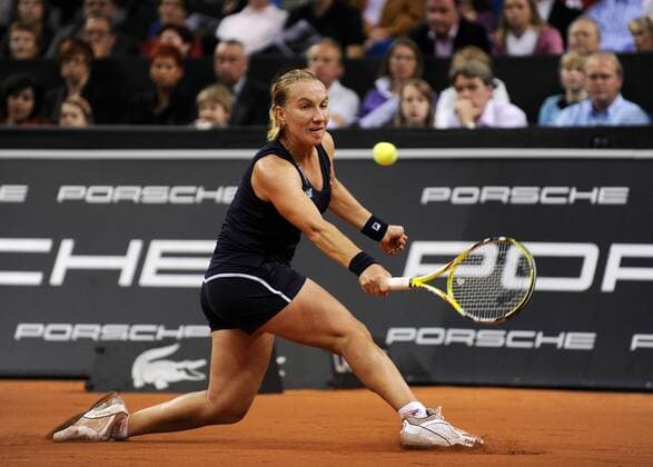 Svetlana Kuznetsova (Russland) Tennis Damen Porsche Grand Prix 2009, WTA Tour Einzelbild Stuttgart Dynamik,