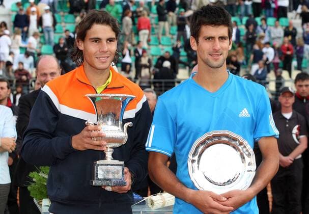 Rafael Nadal (Spanien) gewinnt gegen Novak Djokovic (Serbien) die Internazionali BNL d Italia 2009 - (pag180) Tennis Herren Internazionali BNL d Italia 2009, dItalia, Masters Series, ATP Tour Gruppe Rom