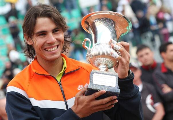 Rafael Nadal (Spanien) gewinnt die Internazionali BNL d Italia 2009 - (pag176) Tennis Herren Internazionali BNL d Italia 2009, dItalia, Masters Series, ATP Tour Einzelbild Rom Freude,