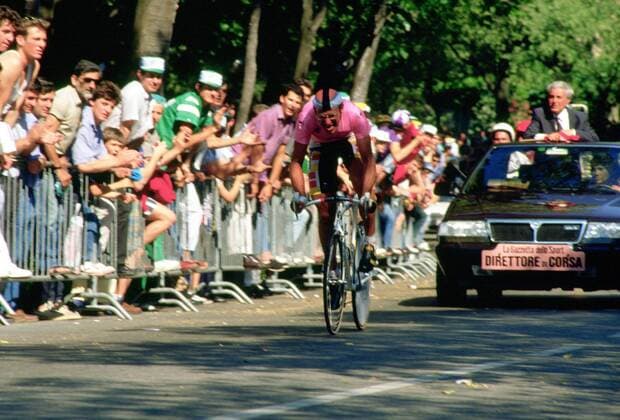 Laurent Fignon (Frankreich Super U) -  Radsport Herren Giro d Italia 1989, dItalia, Straßenradsport, Straße, Rad, Totale Zeitfahren, Einzelzeitfahren, 22. Etappe: Prato - Florenz Dynamik,