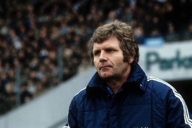 Trainer Jürgen Sundermann (Schalke) Fußball 1. BL Herren Saison 1982 1983, FC Schalke 04 Porträt Gelsenkirchen