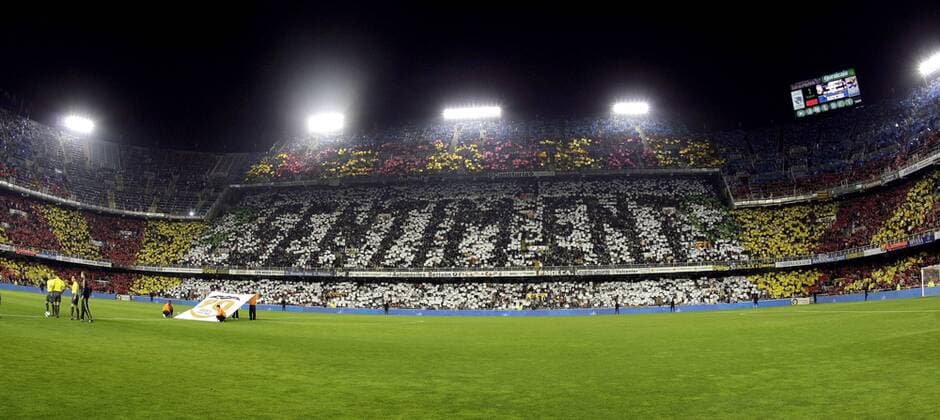 Fußball, Stadiongeschichte FC Valencia Estadio Mestalla, Heimspielstätte von CF Valencia -  - NOxONLINExUSE Fußball Herren Primera Division 2008 2009, 1. Spanische Liga, CF Totale Valencia
