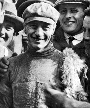 Giovanni Brunero (Italien), Gesamtsieger des Giro d Italia 1926 -  Radsport Herren Giro d Italia 1926, dItalia, Straßenradsport, Straße, Rad, Repro, Historie, Geschichte Porträt Aufnahmedatum geschätzt Freude,