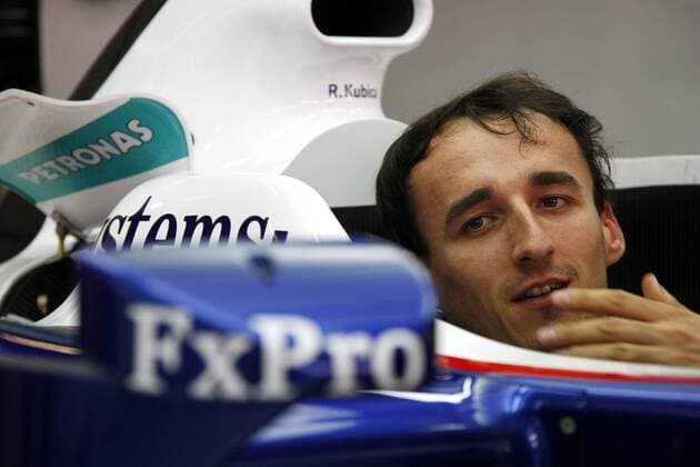 Robert Kubica (Polen BMW Sauber) im Cockpit seines Boliden Motorsport Grand Prix Herren Großer Preis von Spanien 2009, Formel 1 Weltmeisterschaft, F1, F, GP, WM Einzelbild o0 Circuit de Catalunya Barcelona