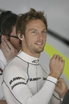 Jenson Button (England Brawn GP) Motorsport Grand Prix Herren Großer Preis von Spanien 2009, Formel 1 Weltmeisterschaft, F1, F, GP, WM, Freies Training, Vdig Porträt Circuit de Catalunya Barcelona