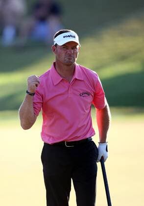 Alexander Cejka (Deutschland) jubelt - (Icon27709050901) Golf Herren The Players Championship 2009, PGA Tour, TPC at Sawgrass Einzelbild Ponte Vedra Beach Freude, EDITORIAL USE ONLY