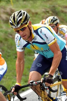 Lance Armstrong (USA Astana) -  Radsport Herren Giro d Italia 2009, dItalia, Rad, Straße, Straßenradsport, Einzelbild 6. Etappe: Bressanone - Mayrhofen