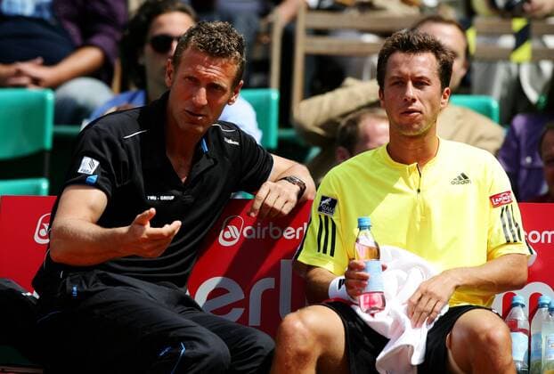 Teamchef Patrik Kühnen (li.) und Philipp Kohlschreiber (beide Deutschland) Tennis WM Herren ARAG World Team Cup 2009, Mannschaftsweltmeisterschaft, WTC, ATP Tour, Mannschafts, Vdig Gruppe Düsseldorf