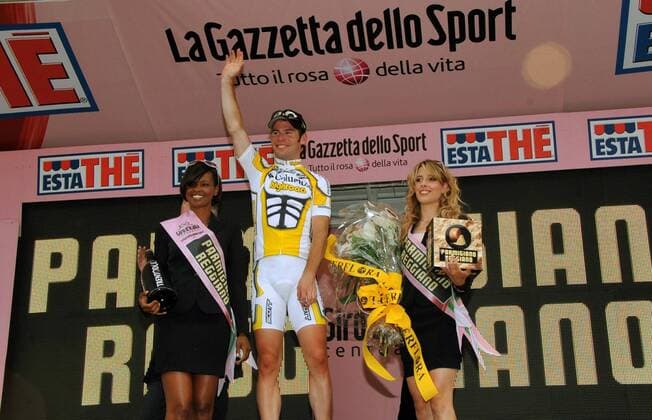 Mark Cavendish (Großbritannien Columbia High Road) gewinnt die 13. Etappe des Giro d Italia 2009 -  Radsport Herren Giro d Italia 2009, dItalia, Straßenradsport, Straße, Rad Gruppe 13. Etappe: Lido di Camaiore - Firenze