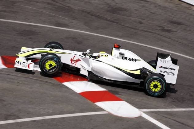 Jenson Button (England Brawn GP) in seinem Boliden Motorsport Grand Prix Herren Großer Preis von Monaco 2009, Formel 1 Weltmeisterschaft, F1, F, GP, WM Einzelbild Monte Carlo