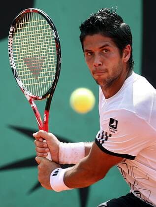 Fernando Verdasco (Spanien) -  Tennis Herren French Open 2009, Grand Slam, ATP Tour Einzelbild Roland Garros Paris