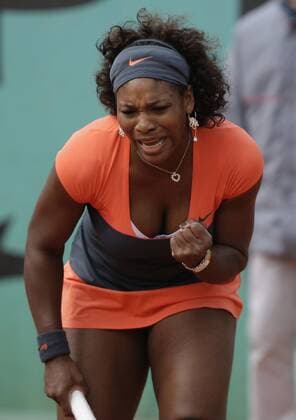 Serena Williams (USA) - Jubel Tennis Damen French Open 2009, Grand Slam, WTA Tour Einzelbild Roland Garros Paris Freude,