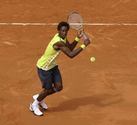 Gael Monfils (Frankreich) Tennis Herren French Open 2009, Grand Slam, ATP Tour Einzelbild Roland Garros Paris