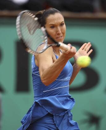 Jelena Jankovic (Serbien) Tennis Damen French Open 2009, Grand Slam, WTA Tour Einzelbild Roland Garros Paris Dynamik,