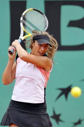 Aravane Rezai (Frankreich) -  (pan31961) Tennis Damen French Open 2009, Grand Slam, WTA Tour Einzelbild Roland Garros Paris Dynamik,