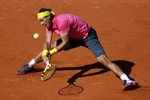 Rafael Nadal (Spanien) Tennis Herren French Open 2009, Grand Slam, ATP Tour Einzelbild Roland Garros Paris Dynamik,