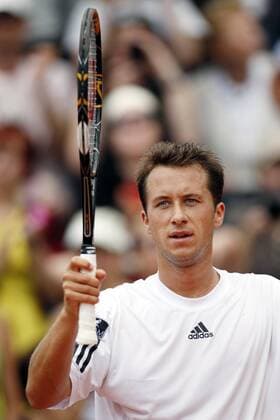 Philipp Kohlschreiber (Deutschland) - Schlussjubel Tennis Herren French Open 2009, Grand Slam, ATP Tour Einzelbild Roland Garros Paris Freude,