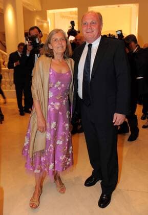 Manager Uli Hoeneß (FC Bayern München Deutschland) mit Ehefrau Susi am Rande der Verleihung der Goldenen Sportpyramide Fußball Herren Goldene Sportpyramide 2009, Gala, Sportgala, Benefiz, Benefizgala, Stiftung deutsche Sporthilfe Gruppe Berlin