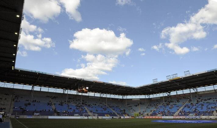 Fußball, Stadiongeschichte 1. FC Magdeburg Stadion Magdeburg - Heimspielstätte vom 1. FC Magdeburg Fußball Herren Saison 2008 2009, Test, Testspiel Totale Magdeburg