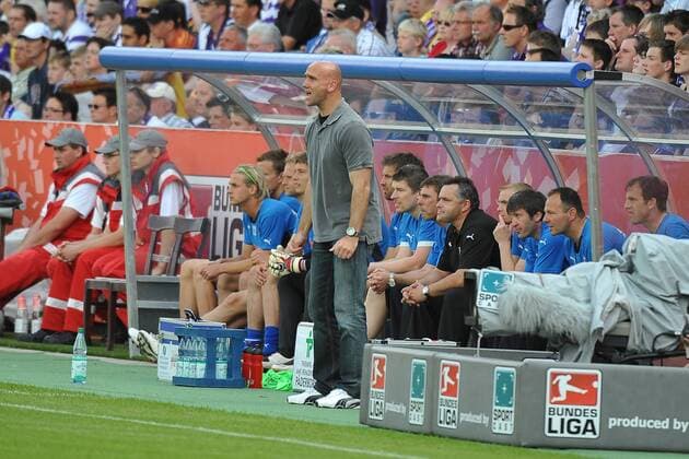 Trainer Andre Schubert (Paderborn) Fußball Herren Saison 2008 2009, Relegation, Relegationsspiel, SC Paderborn 07 Gruppe Osnabrück