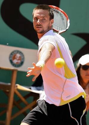 Robin Söderling (Schweden) -  Tennis Herren French Open 2009, Grand Slam, ATP Tour Einzelbild Roland Garros Paris Dynamik,