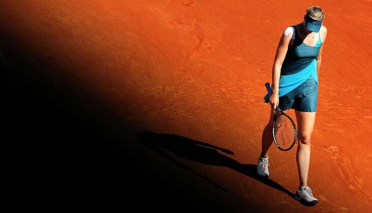 Maria Sharapova (Russland) -  Tennis Damen French Open 2009, Grand Slam, WTA Tour Einzelbild Roland Garros Paris