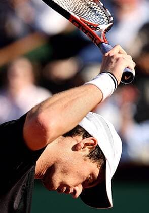 Andy Murray (Großbritannien) enttäuscht -  Tennis Herren French Open 2009, Grand Slam, ATP Tour Einzelbild Roland Garros Paris
