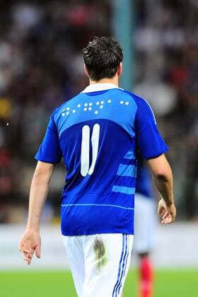 Andre Pierre Gignac (Frankreich) -  Fußball Länderspiel Herren Freundschaftsspiel 2009, Test, Testspiel, Nationalmannschaft, Nationaltrikot, Frankreich Einzelbild St. Etienne