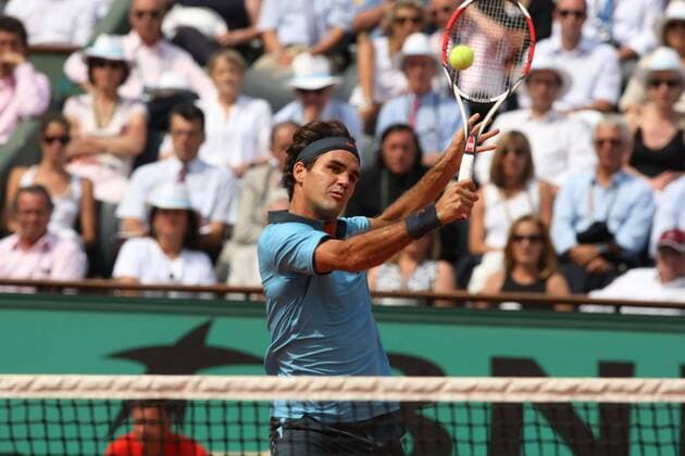 Roger Federer (Schweiz) -  Tennis Herren French Open 2009, Grand Slam, ATP Tour, premiumd Einzelbild Roland Garros Paris