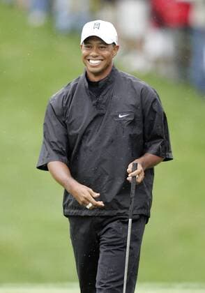 Tiger Woods (USA) - -ZUMAct5 Golf Herren Memorial Tournament 2009, PGA Tour, Skins Game Einzelbild Dublin Freude,