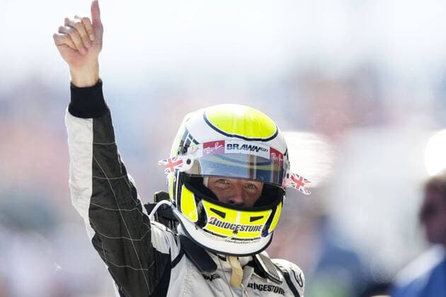 Jenson Button (England Brawn GP) gewinnt den GP der Türkei 2009 -  Motorsport Grand Prix Herren Großer Preis der Türkei 2009, Formel 1 Weltmeisterschaft, F1, F, GP, WM Einzelbild Istanbul Freude,