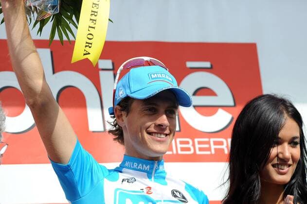 Niki Terpstra (Niederlande Milram) gewinnt die 3. Etappe des Criterium du Dauphine Libere 2009 -  Radsport Herren Criterium du Dauphine Libere 2009, Straßenradsport, Straße, Rad, ProTour Gruppe 3. Etappe: Tournus - Saint Etienne Freude,