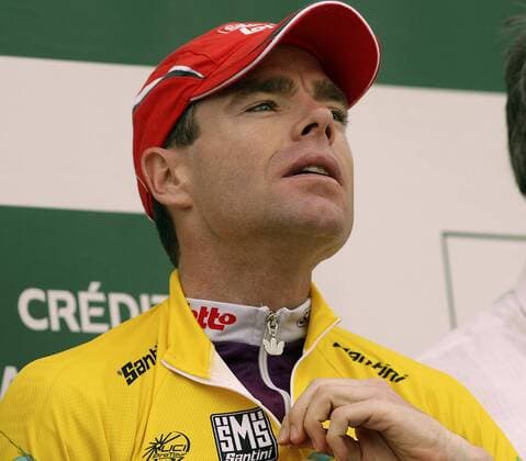 Cadel Evans (Australien Silence Lotto) - Führender in der Gesamtwertung nach der 4. Etappe des Criterium du Dauphine Libere 2009 Radsport Herren Criterium du Dauphine Libere 2009, Straßenradsport, Straße, Rad ProTour, Zeitfahren Einzelzeitfahren Porträt 4. Etappe: Bourg Les Valence - Valence