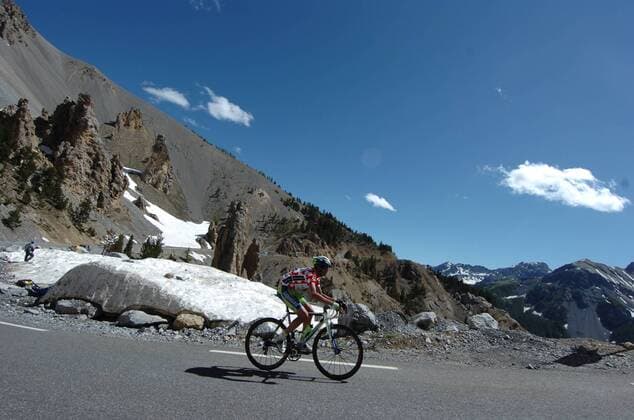 Sylvester Szmyd (Polen Liquigas) während der 6. Etappe des Criterium du Dauphine Libere 2009 von Gap nach Briancon -  Radsport Herren Criterium du Dauphine Libere 2009, Straßenradsport, Straße, Rad, ProTour Totale o0 Alpen 6. Etappe: Gap - Briancon